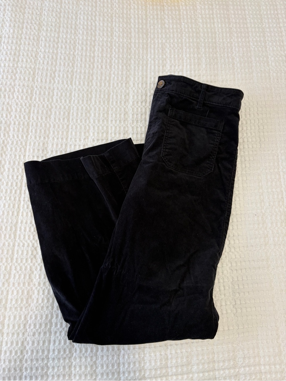 Black Corduroy Pants - Wide Leg